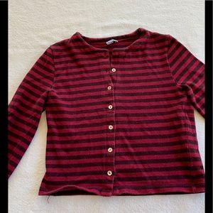 Cacharel girls striped cardigan